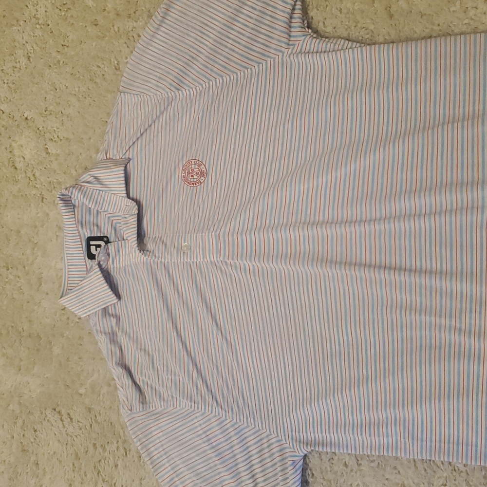 5 For 25$ FootJoy Polo Shirt Mens Size Medium‎ Red White Blue